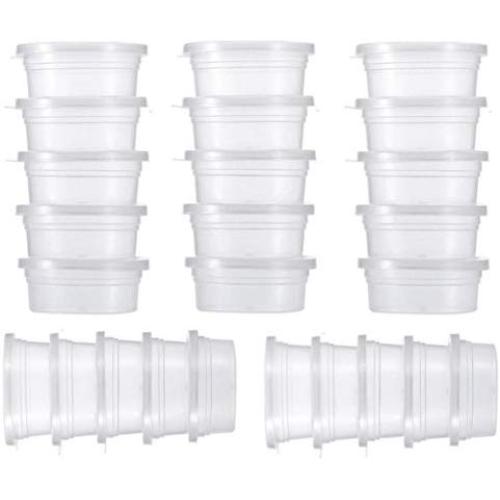 YJYdada 25 Pc Slime Storage Containers Foam Ball Storage Cups Containers With Lids