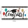 JUSTDOLIFE Graduation Banner Decorative Party Banner Wall Backdrop for Photography Prop