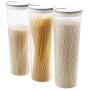 HUAIREN Food Storage Container with Sealed lid, Transparent and Durable Sealed can, Ideal Grain for Cereals-Light Blue