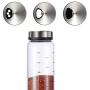 Kitchen Storage Bottle Moisture-Proof Salt Shaker Glass Seal Condiment Seasoning Jar Home Oil Bottle Jam Honey Bottles Tools Clear