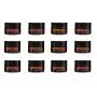 Healthcom 10 Pcs 15g Amber Glass Jars Container Empty Cosmetic Cream Lotion Powder Bottles Pot Refillable Bottle Vials with Lid Inner Liner Makeup Sample Container Lip Balm Sample Storage Jar Home Use