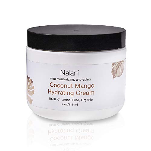 Nalani Luxury Coconut Mango Hydrating Cream for Men and Women - Organic, Chemical Free, Made in US, Made with Anti Microbial Ingredients (4oz)