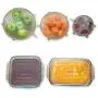 Silicone Stretch Lids (Variety Pack) - By Modfamily - SQUARE Silicone Lids - 2 Square Lids & 3 Round Lids - Stretch N’ Seal, Food Saver, Reusable, Durable, and Expandable Lids