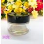 10PCS 30G/1oz Empty Refill Clear Plastic Sample Cosmetic Bottle Jar Pots Eyshadow Packing Storage Container With Black Screw Lid for Travel Make Up Cream Lotion Nails Powder Gems Beads Jewelry