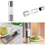 JUSTDOLIFE Pepper Shaker Multi-function Grinder Dual-end Stainless Steel Salt Grinder Pepper