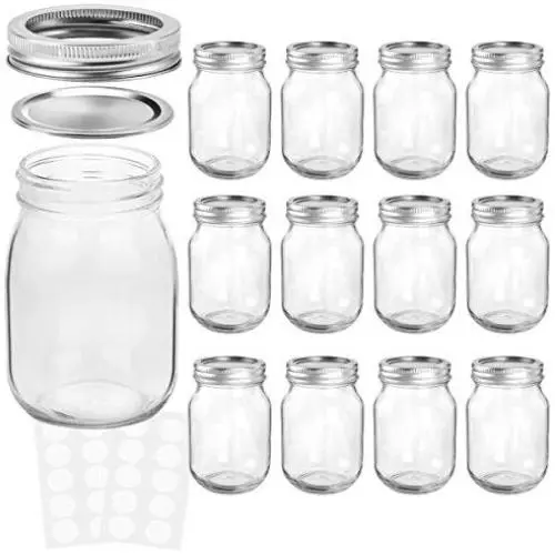 Bouteilles en verre KAMOTA 12 oz avec couvercles normaux et anneaux, idéales pour confitures, miel, cadeaux de mariage, cadeaux de douche, aliments pour bébé, pots d'épices magnétiques DIY, 12 LOT, 20 étiquettes blanches incluses. Bouteilles en verre KAMOTA 12 oz avec couvercles normaux et anneaux, idéales pour confitures, miel, cadeaux de mariage, cadeaux de douche, aliments pour bébé, pots d'épices magnétiques DIY, 12 LOT, 20 étiquettes blanches incluses.
