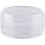 Bekith 108 set Clear Empty 3 Gram/ 3ML Plastic Pot Jars, Cosmetic Containers With Lids