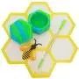 Matelas Silicone pour Abeilles + Récipient 26ml + Outil de Sculpture Assorti – Récipients en Silicone pour Huile, Cire, Concentrés (Matelas & Récipients & Outil) Matelas Silicone pour Abeilles + Récipient 26ml + Outil de Sculpture Assorti – Récipients en Silicone pour Huile, Cire, Concentrés (Matelas & Récipients & Outil)