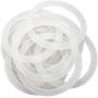 Platinum Silicone Sealing Rings Gaskets for Leak Proof Mason Jar Lids (10 Pack, Wide Mouth)