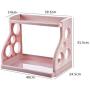 Zhuohong Kitchen Nordic Double-Layer Racks 2 Layer Seasoning Rack Spice Jar Plastic Finishing Storage Rack