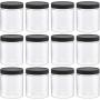 Slime Jars With Lids - PCS 8 Oz Clear Empty Slime Storage Containers, Slime Jars with Lids and Labels - BPA Free