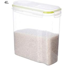 Intenst Food Sealing Jar Kitchen Storage Box Grains Plastic Covered Storage Tank Dried Container PP Plastic Storage （Without Food ） clever functional