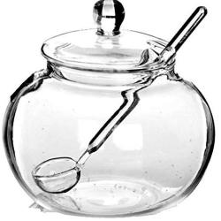 Household Transparent 250ml Glass Jar Candy Spice Chicken Cooking Sugar Bowl,as picture