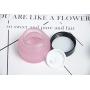 2PCS 50ml/1.7oz Empty Refillable Pink Glass Cream Jar Tins with Screw Cap and Inner Pad Cosmetic Container Pot Storage Holder Sample Package for Cream Lotion Lip Balm Ointments Eye Shadow