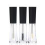 2PCS 2ML Plastic Empty Eyelashes Tube Mascara Tube Eyeliner Vials Bottle Lip Gloss Tubes Container With Black Cap for Travel and Vacation (Eyelash tube)