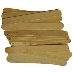 Spa Stix Large Jumbo Waxing Sticks - 6'' x 3/4'', Pack of 100 Jumbo Sticks