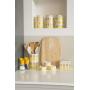 T&G Tutti Frutti Food Tea Coffee Storage Jar Grey Yellow in Pineapple Design
