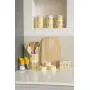 Bouteille de stockage pour aliments et boissons T&G Tutti Frutti, motif ananas, gris et jaune. Bouteille de stockage pour aliments et boissons T&G Tutti Frutti, motif ananas, gris et jaune.