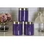 Premier Housewares Liberty Tea, Coffee and Sugar Canisters - Set of 3, Purple Premier Housewares Liberty Tea, Coffee and Sugar Canisters - Set of 3, Purple