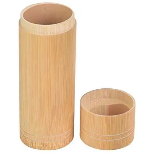Boîte de rangement naturelle pour thé, tube parfumé en bambou, conteneur portable pour thé, boîte à bonbons, tube pour incense, Kangsanli (M) Boîte de rangement naturelle pour thé, tube parfumé en bambou, conteneur portable pour thé, boîte à bonbons, tube pour incense, Kangsanli (M)