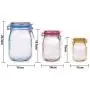 Bocal Mason, Sacs Zippés Réutilisables pour Aliments, Sacs Zippés Reutilisables pour Sandwiches, Rangement Alimentaire Étanches, Sacs d'Intérieur Anti-Fuite pour Voyage, Camping et Enfants (Lx3+Mx3+Sx4) Bocal Mason, Sacs Zippés Réutilisables pour Aliments, Sacs Zippés Reutilisables pour Sandwiches, Rangement Alimentaire Étanches, Sacs d'Intérieur Anti-Fuite pour Voyage, Camping et Enfants (Lx3+Mx3+Sx4)