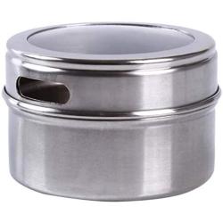 Cngstar Stainless Steel Magnetic Spice Rack Pot Herb Tin Jar Storage Holder Cook Stand Kitchen Accessories Tools