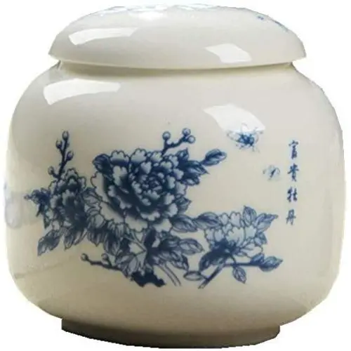 Boîte de thé ETERLY Exquise, Pot en céramique de stockage du thé, conserve à thé avec compartiment pour épices, café, noix, céréales - H 9x8cm (4x3inch) (Couleur : H, Taille : 9x8cm (4x3inch)) Boîte de thé ETERLY Exquise, Pot en céramique de stockage du thé, conserve à thé avec compartiment pour épices, café, noix, céréales - H 9x8cm (4x3inch) (Couleur : H, Taille : 9x8cm (4x3inch))