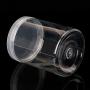 XISAOK 7.5cm OD Clear Strong PET Round Food Storage Container Jar Sealed with Clear Lid