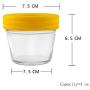 Food Storage Containers-Baby Food Storage-Glass Jars with Leakproof & Airtight Lids-BPA Free-Freezer & Dishwasher Safe-4oz-Pack of 12