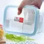 Glas Lebensmittelbehälter Set mit Deckel (2er Set) – Kühlbox, luftdicht und wasserdicht für Mikrowelle, Kühlschrank, Geschirrspüler, BPA-frei