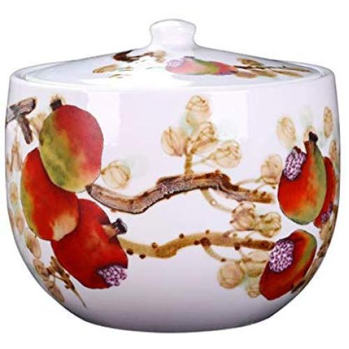 Keramik-Glasbehälter für Tee und Kuchen, Dichtglas für Tee-Lagerung, Haushaltsaccessoires, Restaurant-Teespeicher, dekorativer Behälter, mehrfarbig, 1724,525 cm
