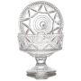 FEOOWV Clear Glass Candy Dish Jar with Lid,Food Storage Container for Wedding Candy Buffet (Style 2)