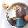 Nordic Matte Glass Seal Jar with Bamboo Lid Kitchen Tea Coffee Bean Sugar Storage Jars Chic Candy Organizer Can,purple