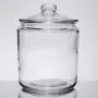 Glas Cookie Jar oder Süßigkeitenbehälter oder Münzenbehälter mit Glasdeckel, 1 Gallonen Old Fashioned Klarer Runder Lagerbehälter