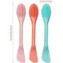 3 Packs Double-Ended Silicone Face Mask Brush Silicone Facial Mud Mask Applicator Brushes Cosmetic Makeup Brush Scoop Soft Silicone Beauty Brush Tools for Cream, Lotion (Light Green, Orange, Pink) 3 Packs Double-Ended Silicone Face Mask Brush Silicone Facial Mud Mask Applicator Brushes Cosmetic Makeup Brush Scoop Soft Silicone Beauty Brush Tools for Cream, Lotion (Light Green, Orange, Pink)