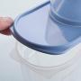Speicherbox XIAOXIAO Küche Große Versiegelte Gläser Mehrkornbehälter Sonntüchtigkeiten Lagerbehälter Kunststoff Lebensmittelboxen (Farbe: Blau, Größe: L)