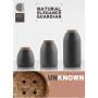 SINBROL Food Storage Containers Creative Ceramic Jar Kitchen Food Storage Tanks Grains Sealed Cans Tea Cans Household, Wood Lids,Salt Sugar Pepper Spice Coffee Canister Cookies