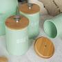 re2chiOngs Storage Canister Kitchen Spice Jar Tea Canister Coffee Sugar Food Storage Pot with Lid (3Pcs/Set)