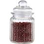 Glass Storage Jar with Airtight Lid, High Borosilicate Glass, 2.9 5.1Preserving Jars for Coffee Tea Herb Spices Sugar and More