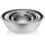 Charlies CKW Premier Stainless Steel Mixing Bowls Set of 6 including 3/4, 1.5, 3, 4, 5, and 8 qt Polished Mirror Finish Nesting Bowls Convenient Cookware for Grilling, Cooking, Baking, Gifts, and more Charlies CKW Premier Stainless Steel Mixing Bowls Set of 6 including 3/4, 1.5, 3, 4, 5, and 8 qt Polished Mirror Finish Nesting Bowls Convenient Cookware for Grilling, Cooking, Baking, Gifts, and more