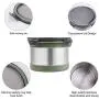 Airtight Container Jar Stainless Steel 4 Piece Food Storage Canister Set with Transparent Lids for Tea,Coffee,Snacks, Milk Powder,Beans Canisters(Green) Airtight Container Jar Stainless Steel 4 Piece Food Storage Canister Set with Transparent Lids for Tea,Coffee,Snacks, Milk Powder,Beans Canisters(Green)
