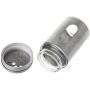 jinetor Stainless Steel Seasoning Condiment Jar Spice Glass Seal Pepper Shaker Bottle