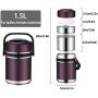 Food Flask,Vacuum Insulated Stainless Steel Food Jar, Lunch Box Bpa Free Food Containers with Storage Bag, for Kids and Adults,2.3L