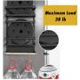 Kitchen Rack - Magnetic Fridge Organizer - 18.1x11.8x4.4 INCH - Paper Towel Holder, Rustproof Spice Jars Rack, Plastic Wrap holder, Refrigerator Shelf Storage Including 5 Removable Hook- 201 (White)