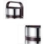 Lcxliga Stainless Steel Double-Wall Vacuum Food Container-Multi-Layer Insulated Thermal Insulation Food Container Storage Carrier Keep Warm 12 Hours
