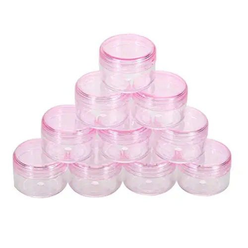 10Pcs 5g Cosmetic Empty Jar Pot Eyeshadow Powder Pigment Makeup Face Cream Container Holder Bottles Storage Refillable Bottle