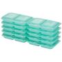 Good Cook 10786 Meal Prep on Fleek, 2 Snack Compartments BPA Free, Microwavable/Dishwasher/Freezer Safe, Blue (2 SETS OF 10)