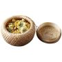 Lorchwise 2 PCS Hand Made Bamboo-Woven Storage Baskets - Mini Storage Jar M