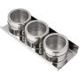 Stainless Steel Magnetic Spice Storage Jar Tins Container With Rack Holder Kitchen Condiment Holder Houseware Accessories,1Pc