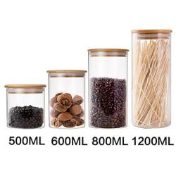 Glass Sealed Jars, Moisture-Proof Kitchen Food Containers, Storage Of Coffee Beans/Cereal/Oatmeal/Pasta